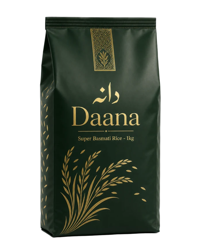 Daana Super Basmati Rice 1kg premium packaging